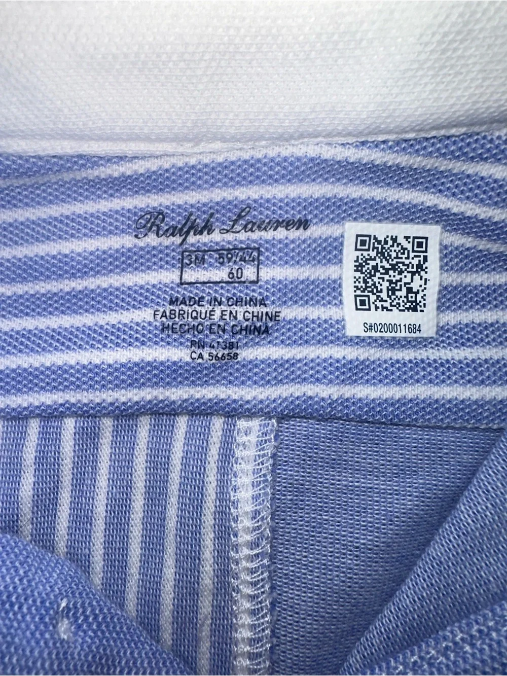 Ralph Lauren Baby Boy Oxford Polo Shortall 3M